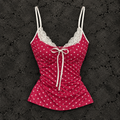 Polka Dot Lace Tank
