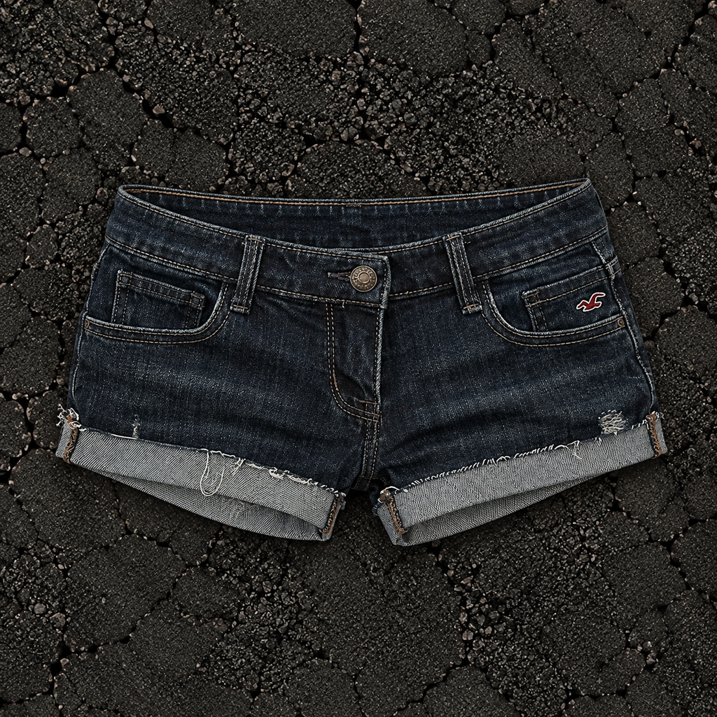 Deep Blue Denim Shorts
