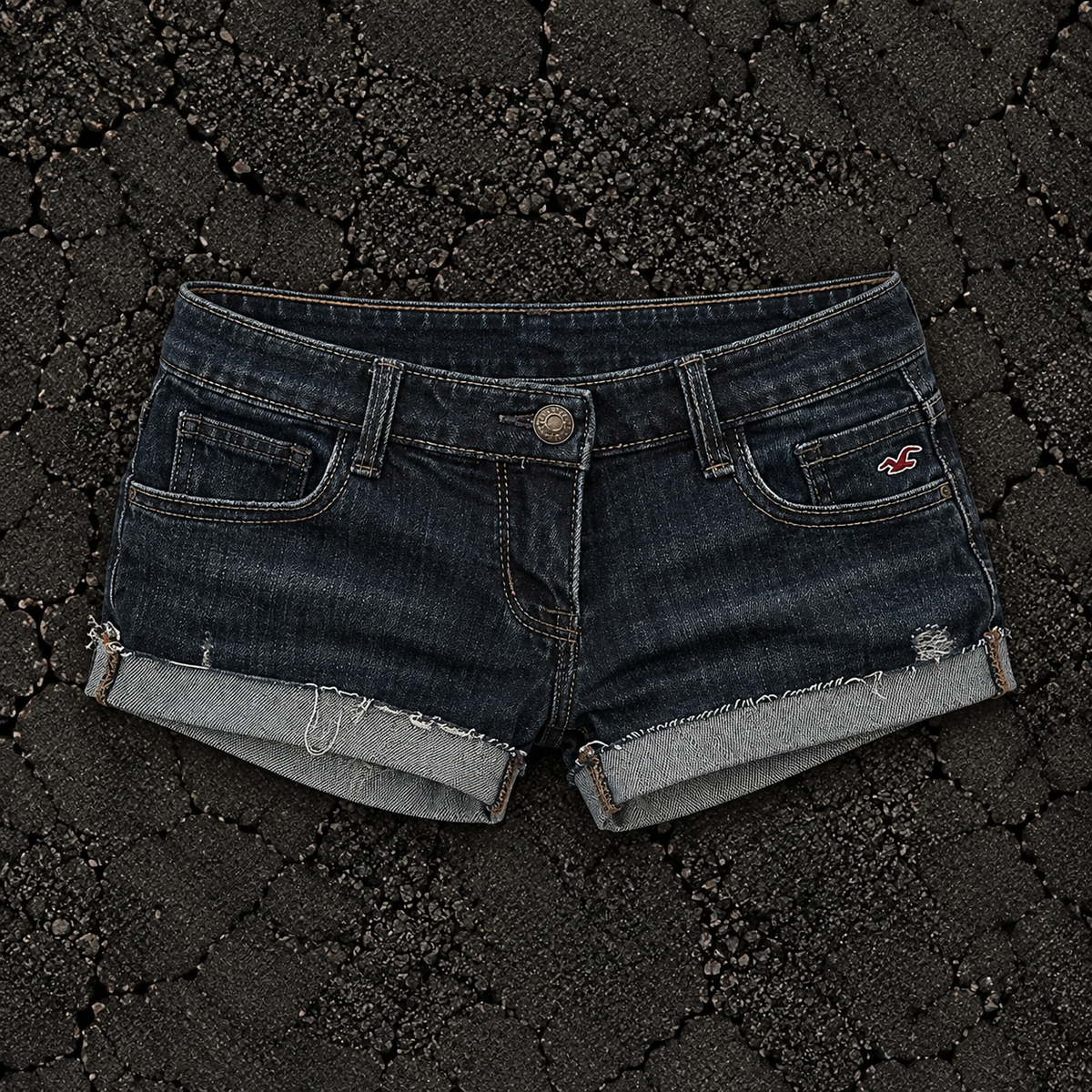 Deep Blue Denim Shorts