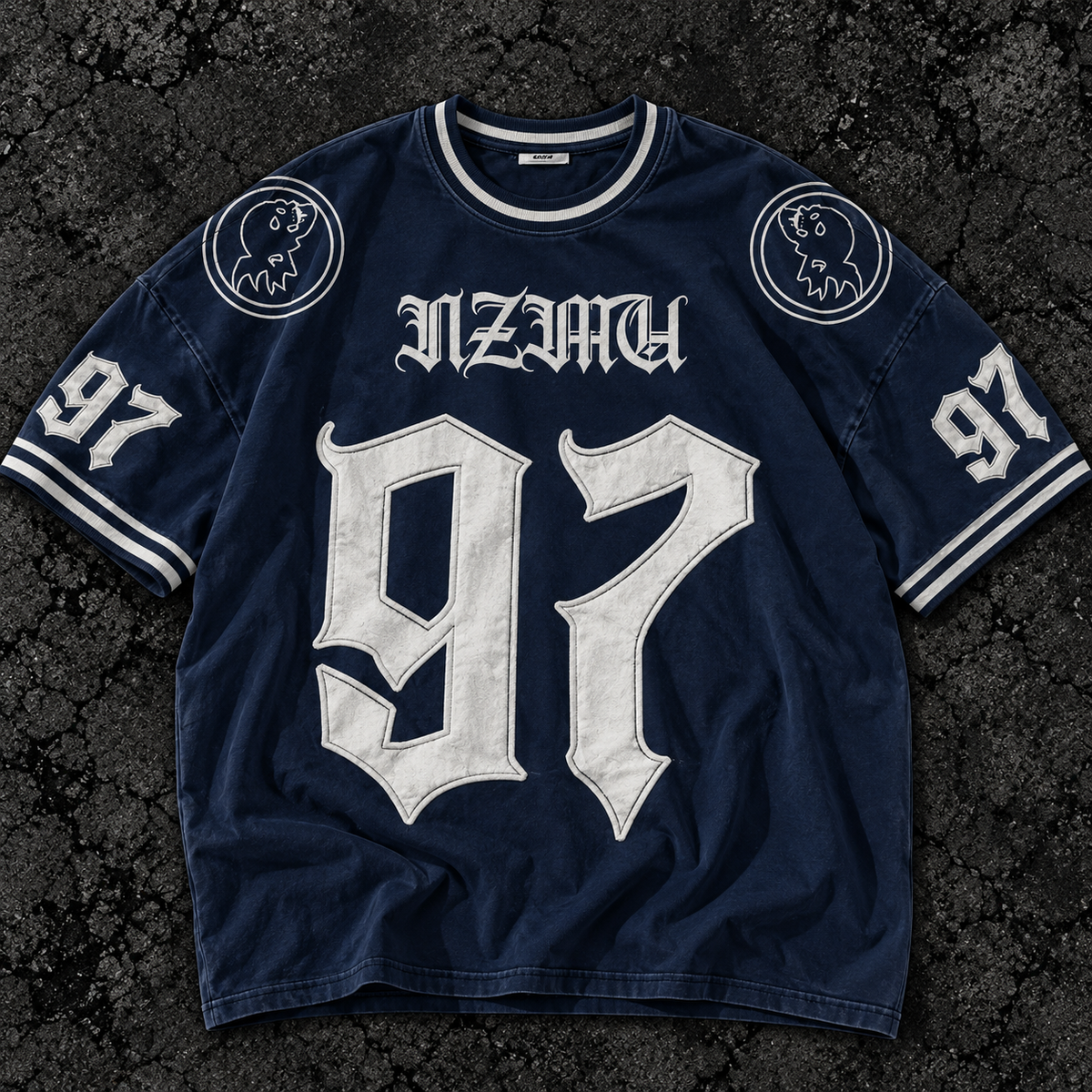 97 Navy Varsity Jersey Tee